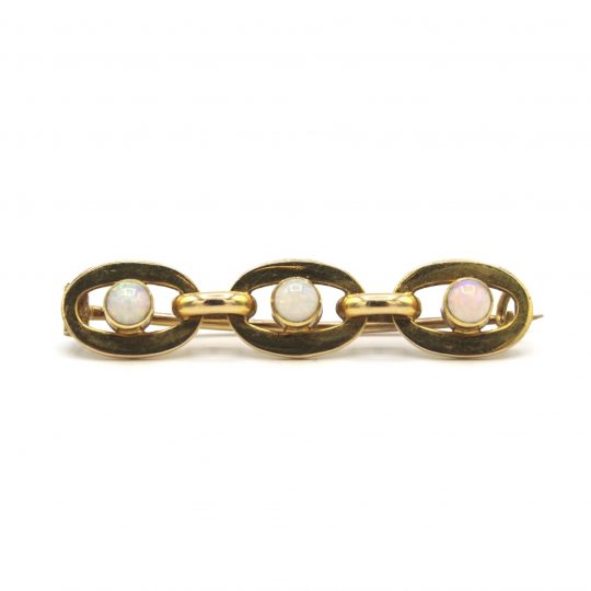 Edwardian 15ct Opal Brooch