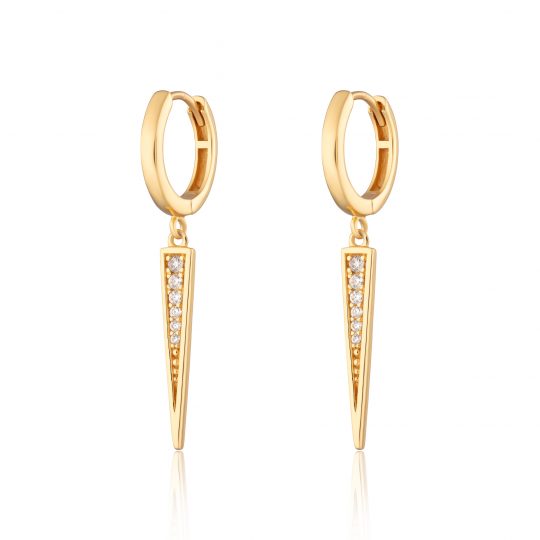 Scream Pretty Sparkling Spike Hoop Earrings