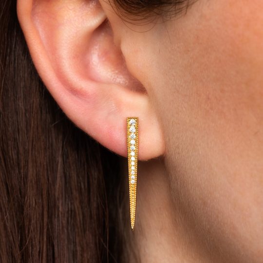 Scream Pretty Sparkling Spike Stud Earrings