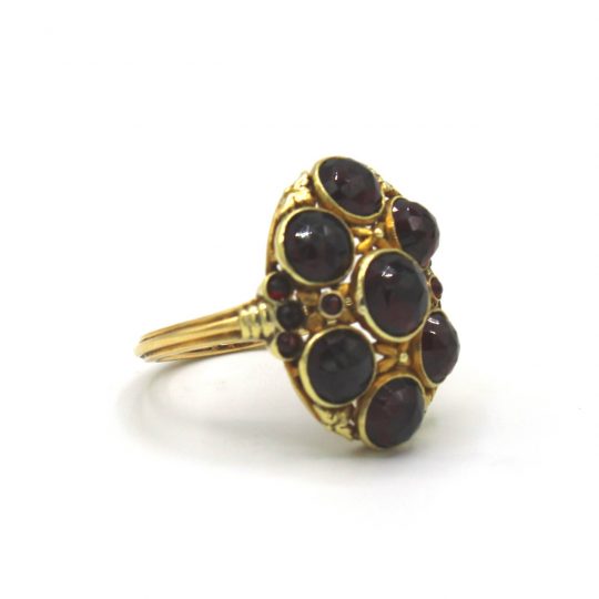 14ct Garnet Cluster Ring