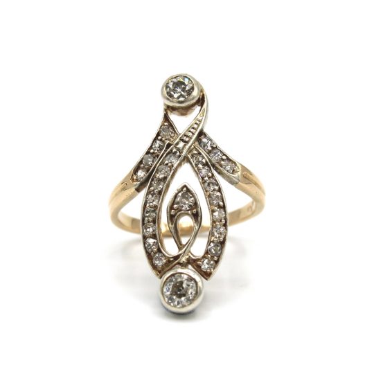 French Art Nouveau Diamond Ring