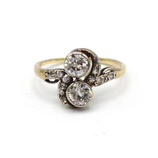 Circa 1900's Old Cut Diamond “Moi Et Toi” Ring