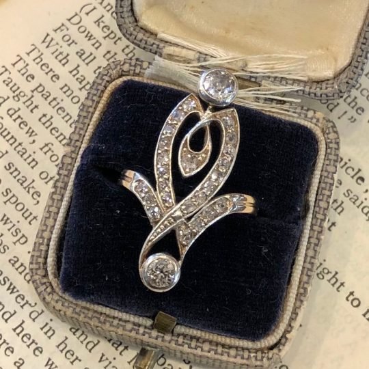 French Art Nouveau Diamond Ring
