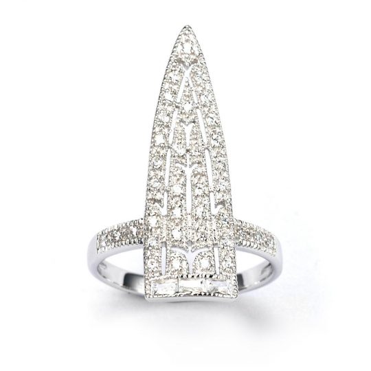 V by Laura Vann Sword Sterling Silver Ring
