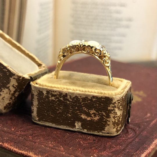 Circa 1910's Opal & Diamond Ring