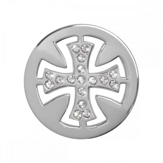 Nikki Lissoni Celtic Cross Small Silver Plated Coin