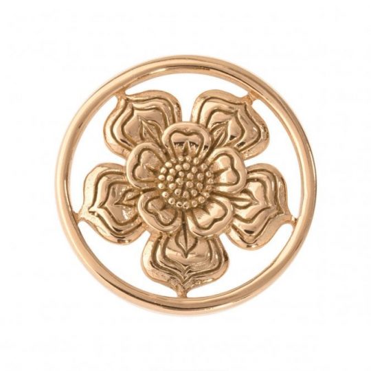 Nikki Lissoni Lovely Flower Small Gold Plated Coin