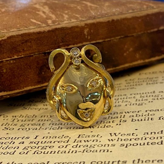 Handmade Diamond Visage Ring