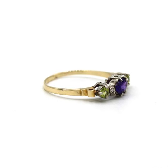 Suffragette 5 Stone Band Ring