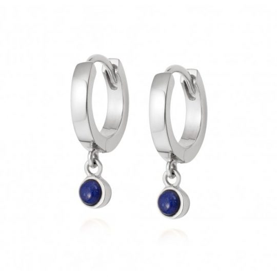 Daisy London Lapis Healing Huggie Hoops