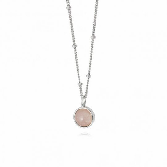 Daisy London Rose Quartz Healing Stone Necklace