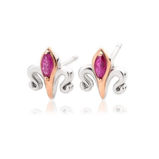 Clogau The Two Queens Ruby Earrings
