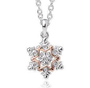 Clogau Snowflake Swarovski White Topaz Pendant