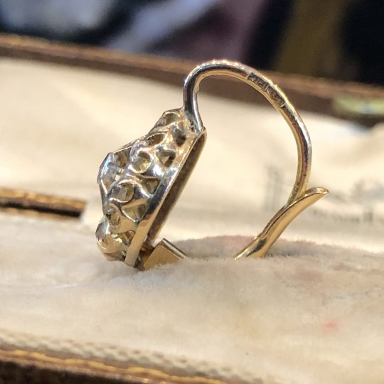 Circa 1900's Old Cut Diamond Earrings
