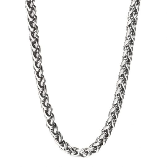 Fred Bennett Steel Twisted Link Necklace