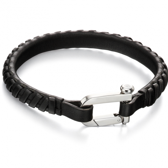 Fred Bennett Plaited Leather Bracelet