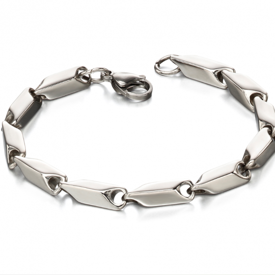 Fred Bennett Stainless Steel Irregular Tube Bracelet