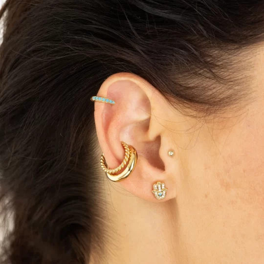Scream Pretty Turquoise Fatima Stud Earrings