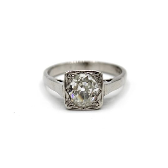 18ct Vintage Old Cut Diamond Ring