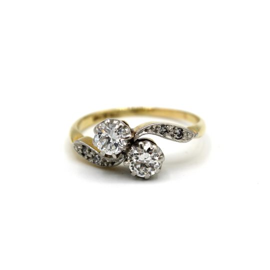 Circa 1940/50's Moi Et Toi Diamond Ring