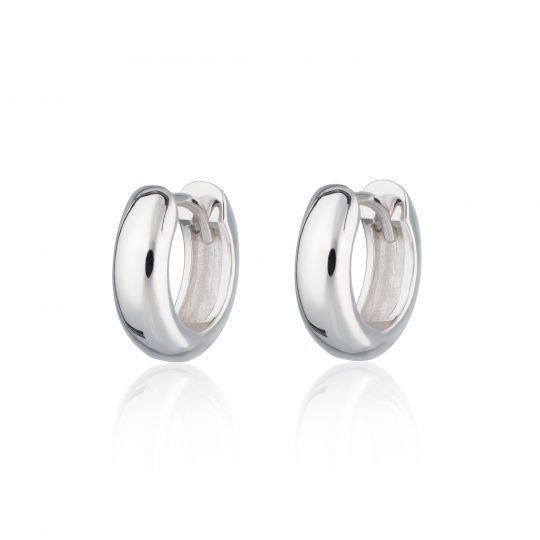 Scream Pretty Silver Chunky Huggie Earrings