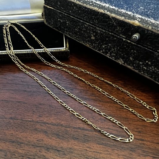 9ct Yellow Gold Vintage Figaro Chain