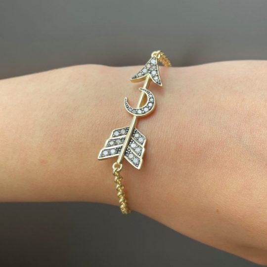 Sweet Marie Louise Moon & Arrow Diamond Bracelet