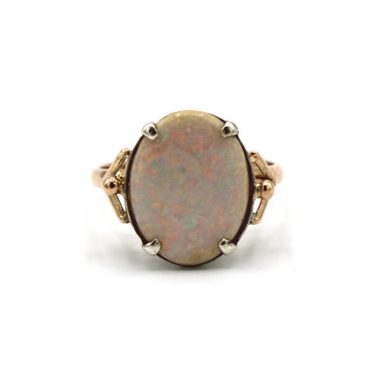 Vintage 9ct Rose Gold Opal Ring