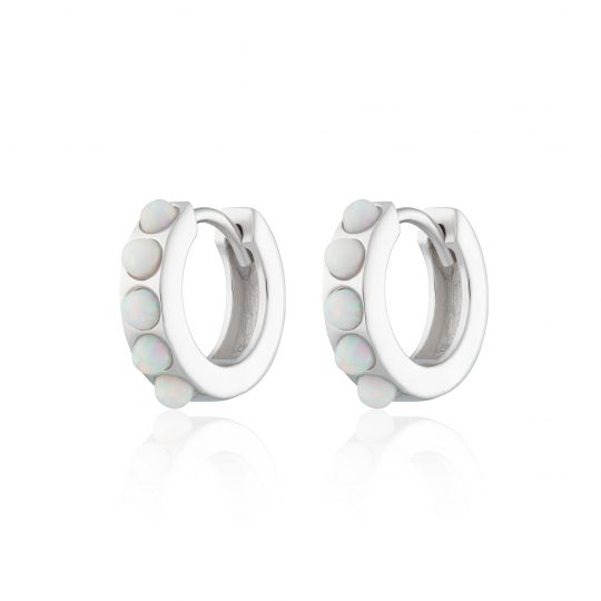 Opal Huggie Earrings