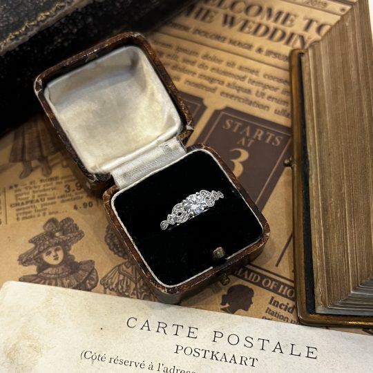 Vintage Inspired Certificated Diamond Engagement Ring