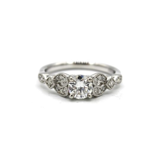 Vintage Inspired Certificated Diamond Engagement Ring