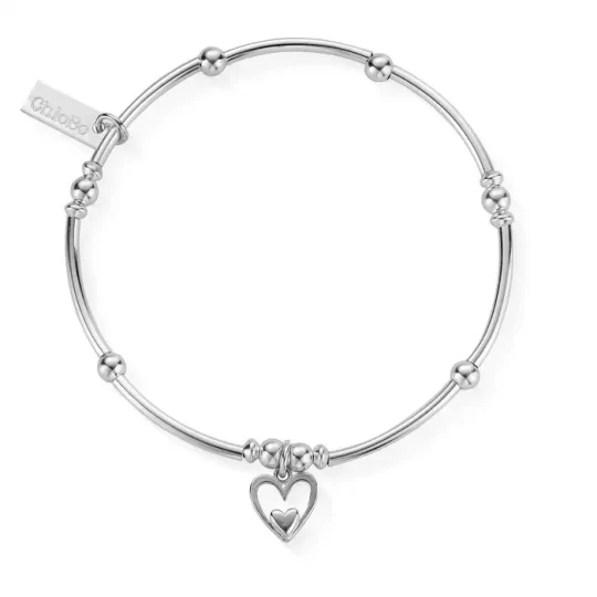 Chlobo Mini Noodle Ball In Heart Bracelet