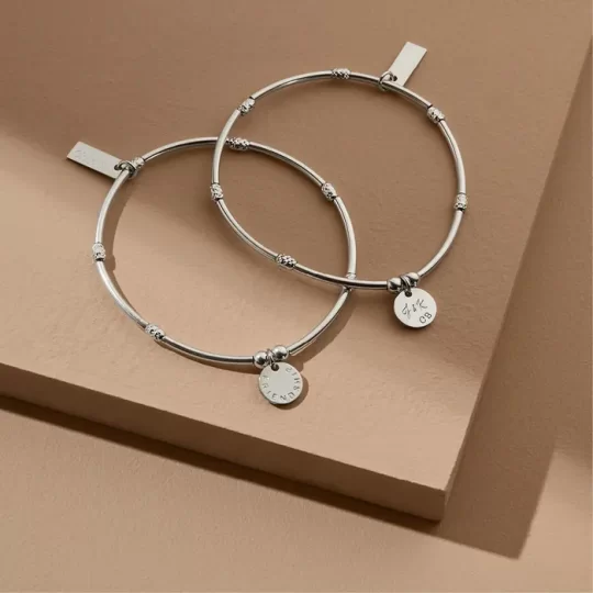 ChloBo Mini Noodle Sparkle Rice Friendship Disc Bracelet