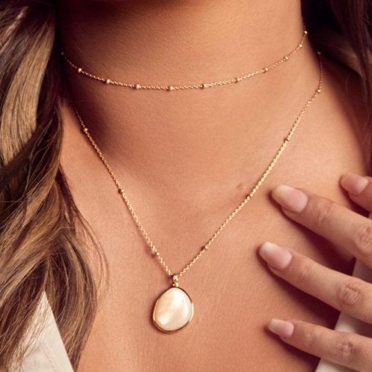 Hot Diamonds x Golden Edit Embrace Beaded Cable Chain - 32-39cm