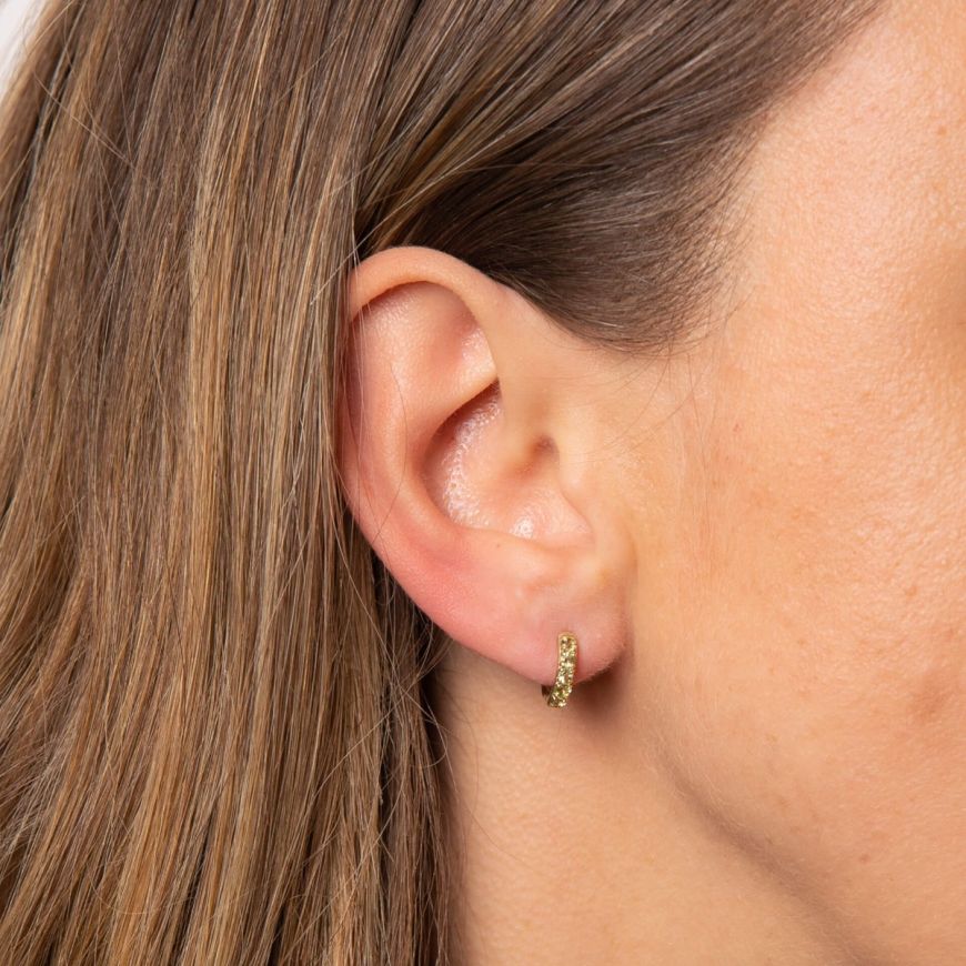 Peridot earrings hoops discount