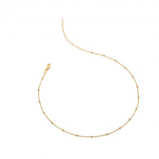 Hot Diamonds x Golden Edit Embrace Beaded Cable Chain - 32-39cm
