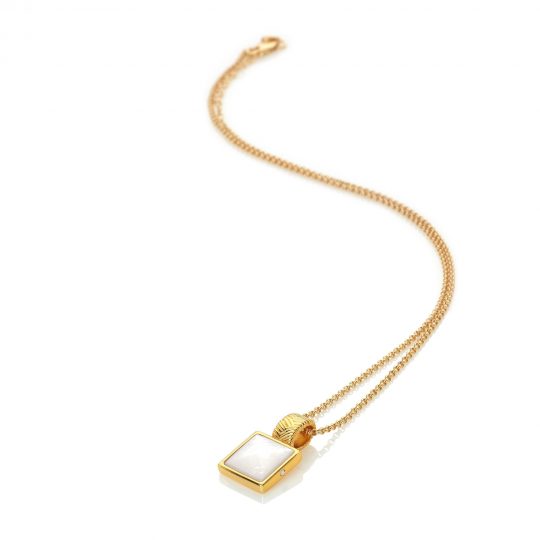 Hot Diamonds X Jac Jossa Calm Mother of Pearl Square Pendant