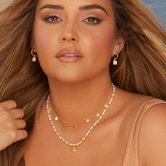 Hot Diamonds X Jac Jossa Calm Pearl Lunar Necklace