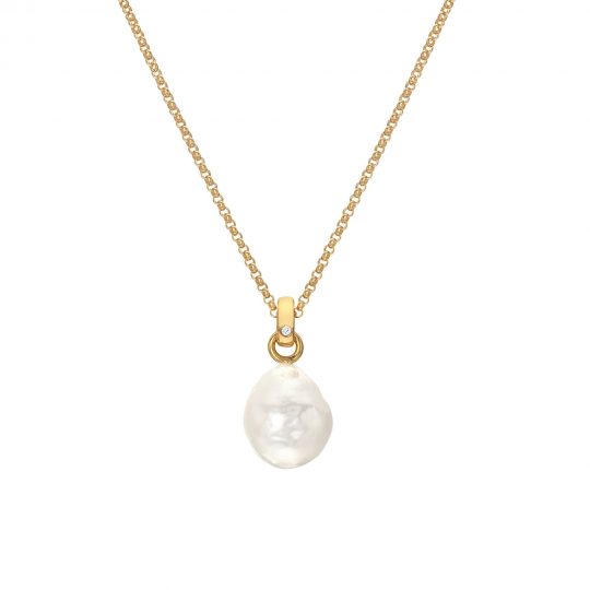 Hot Diamonds x Golden Edit Calm Pearl Pendant