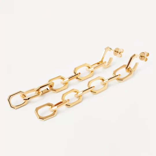 PDPAOLA Endless Signature Chain Earrings