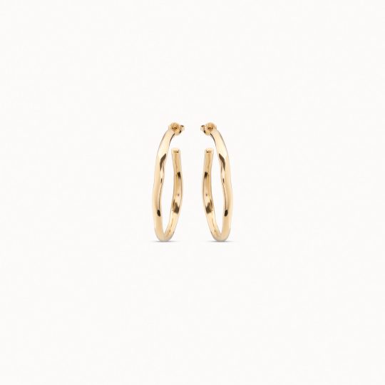 UNO de 50 Earring Gold Plated Hoop Earrings