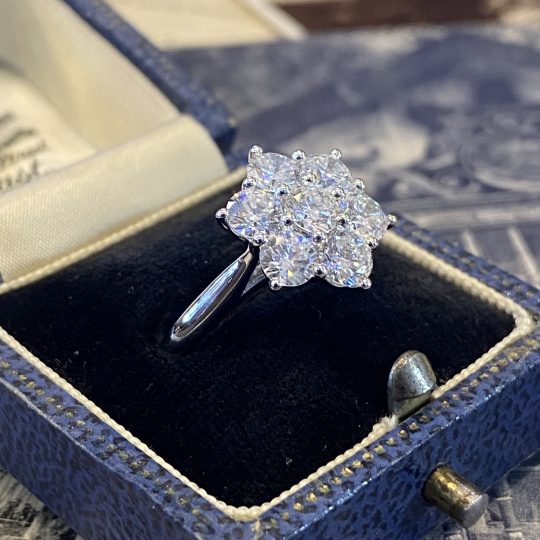 Lab Grown Diamond Daisy Cluster Ring