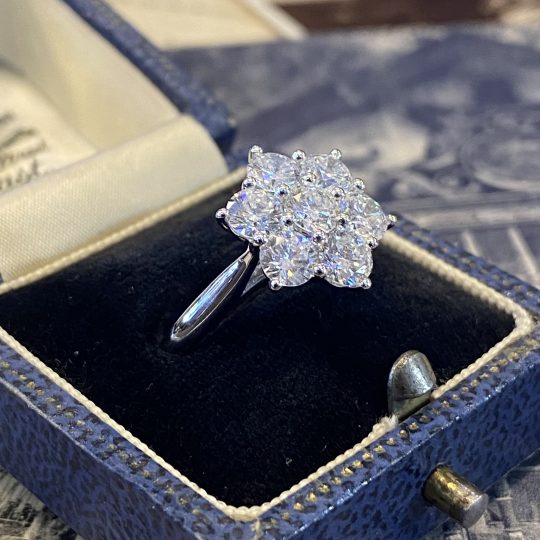 Lab Grown Diamond Daisy Cluster Ring
