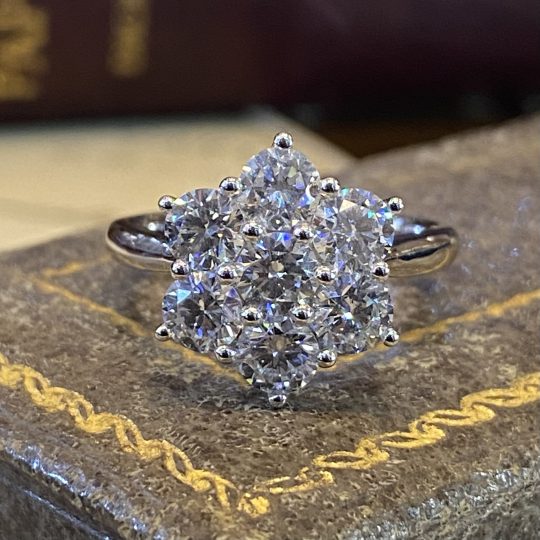 Lab Grown Diamond Daisy Cluster Ring