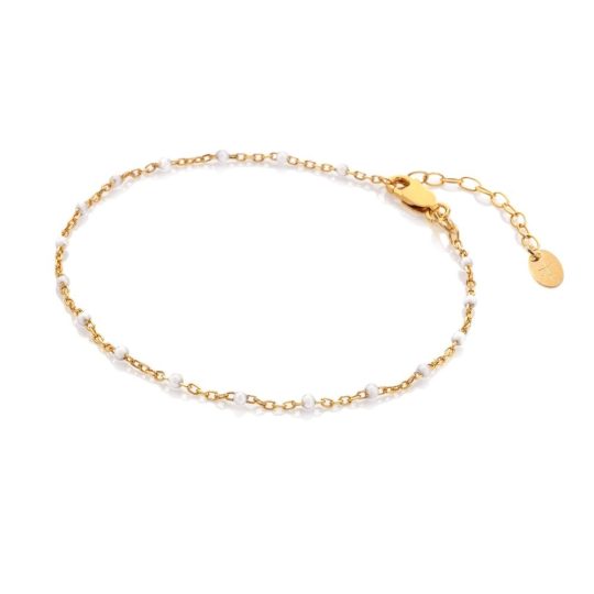 Hot Diamonds x Golden Edit Ocean Bracelet - White