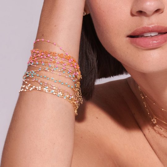 Hot Diamonds x Golden Edit Ocean Bracelet - White