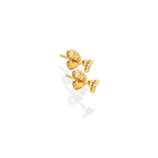 Hot Diamonds x Golden Edit Petal Stud Earrings