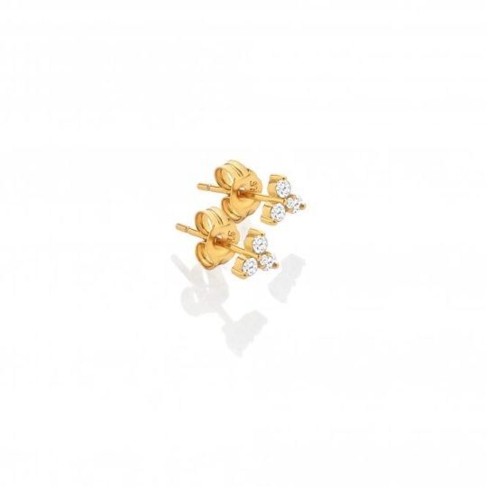 Hot Diamonds x Golden Edit White Topaz Stud Earrings