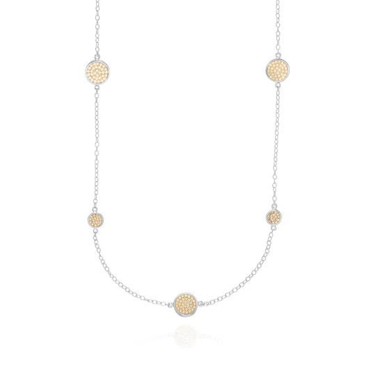 Anna Beck Classic Long Multi-Disc Station Necklace