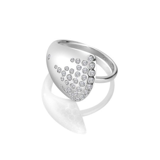 Hot Diamonds Spritz White Topaz Ring
